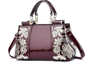 Nevenka Handbags For Women Patent Leather Designer Purse Suitable for Shopping Party Daily Use