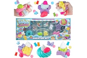 ORB Tabalicious TABA Squishy Creator Kit - 12 Fun TABA Squishies and 4 Types of Decoration to Mix and Match - Fun Crafts for 