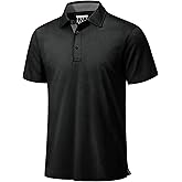 TACVASEN Mens Polo Shirts Short Sleeve Dry Fit Moisture Wicking Performance Collared Golf Shirt for Men Casual Athletic