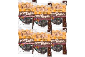 Prairie City Bakery Liege Pearl Sugar Waffles | Individually Wrapped (Dark and Chocolatey, 6 Pack)