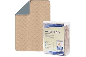 Alsunny Hospital Grade Incontinence Pads - 36x52 Waterproof & Washable, Heavy Absorbency, Non-Slip for Elderly & Pets (4 Pack) Hide Stains Adult Bed Protector