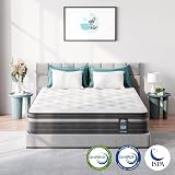 TeQsli Double Mattress 10.6in Hybrid 9-Zone Pocket Sprung CertiPUR OEKO-TEX view 2