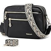 Crossbody Purse for Women Small Crossbody Bags Trendy Vegan Leather with Adjustable Shoulder Straps Gift for Mother Wife Mom