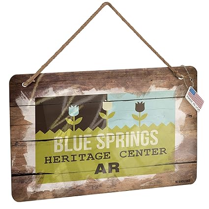 Amazon Com Neonblond Metal Sign Us Gardens Blue Springs Heritage