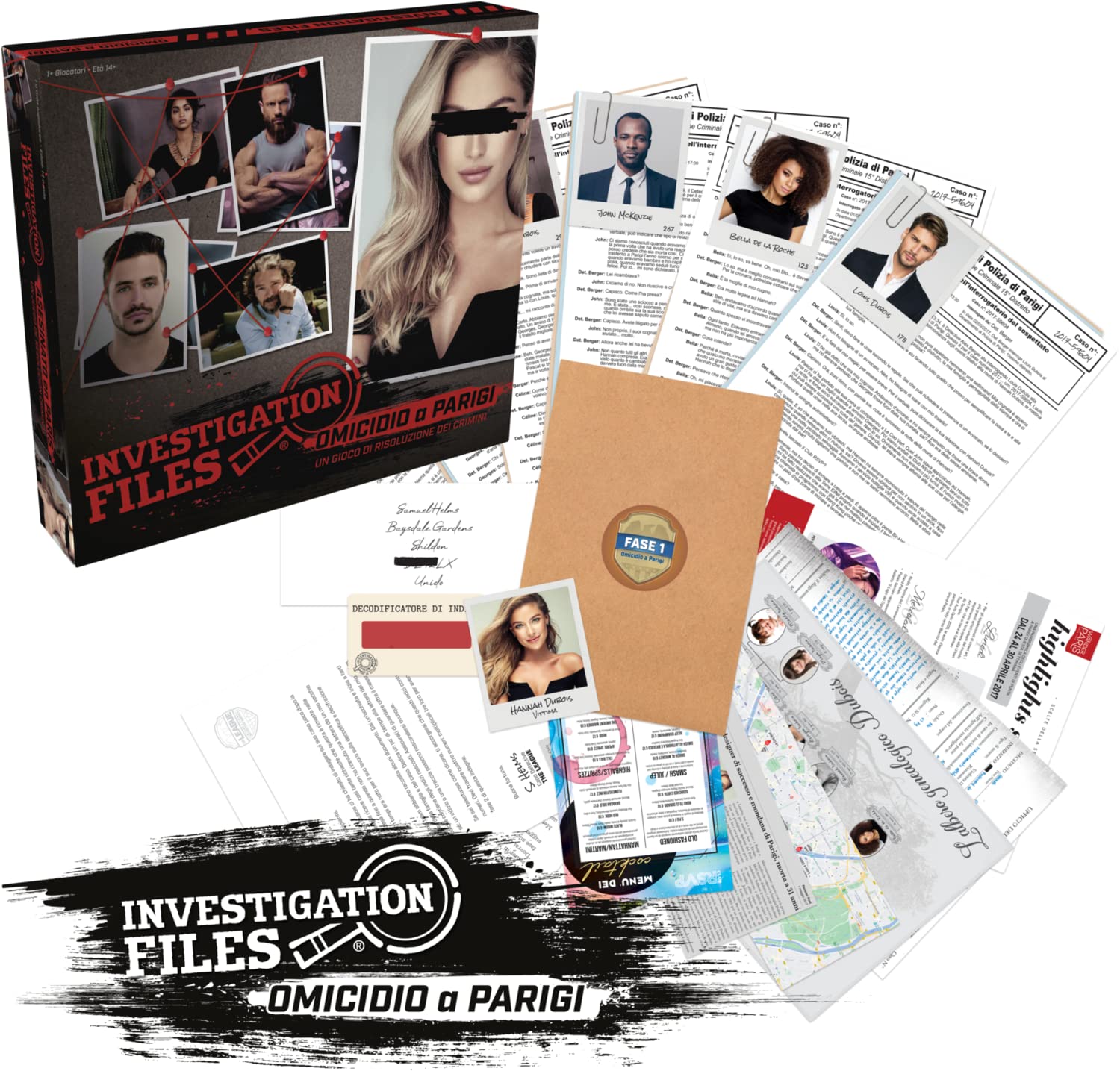 GOLIATH Investigation Files: Murder in Paris - Hard Box Board Game - 1 or + Players, Ages 14 and Up