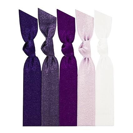 Amazon Com Emi Jay Hair Tie Collection Purple Ombre 5 Pack