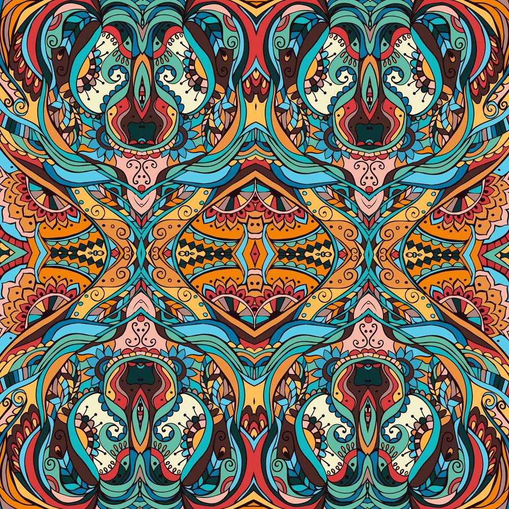 ArtzFolio Abstract Traditional Motif Ornament Concept D11 Canvas