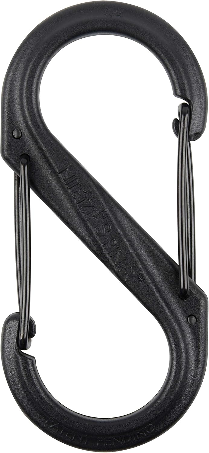 Carabiner Clip, 3-1/2 in., Plastic, Black - Image 3