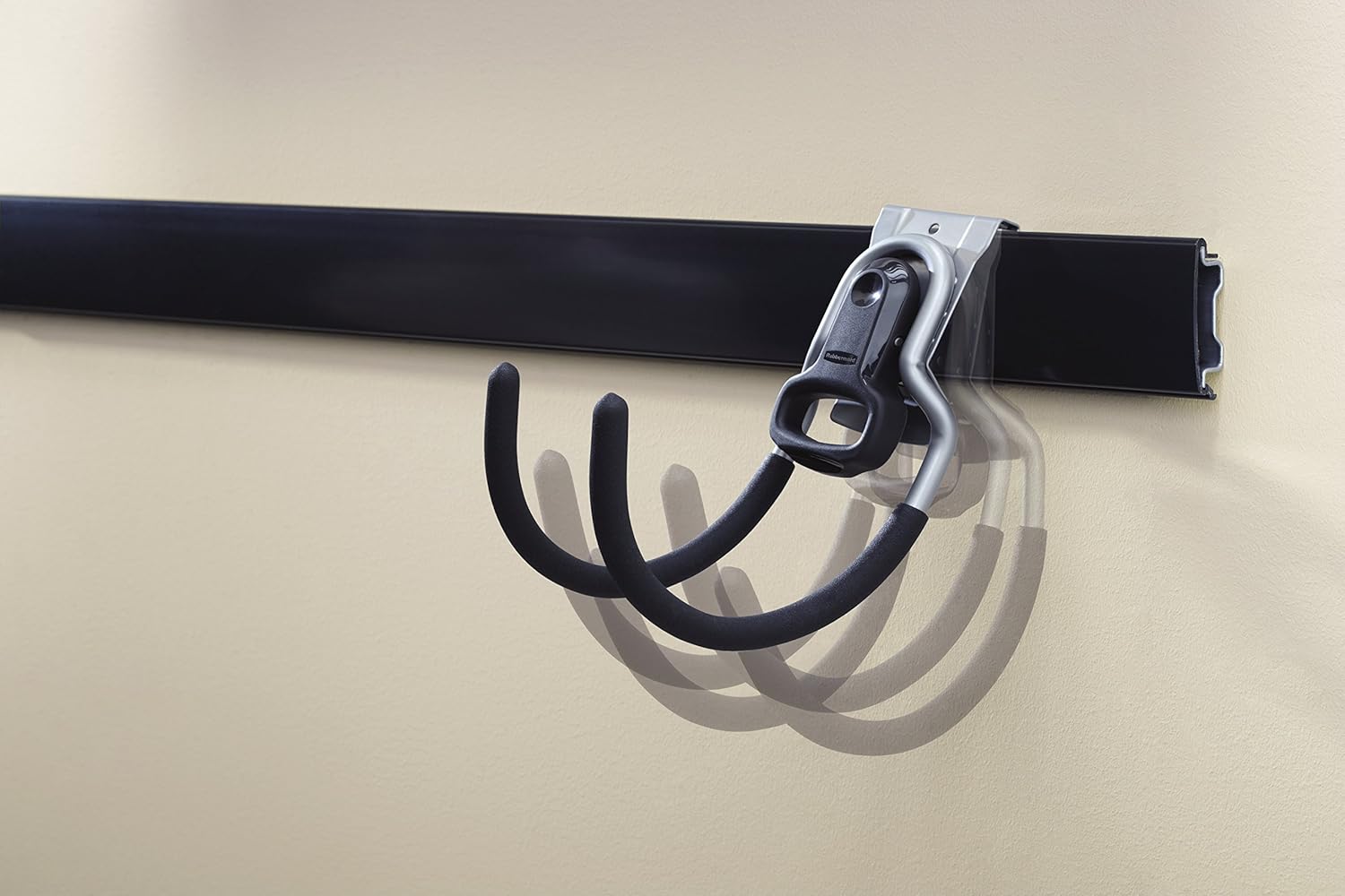 RUBBERMAID 1784415 48" Fast Track Rail,Satin Nickel/Black,Individual: Home & Kitchen