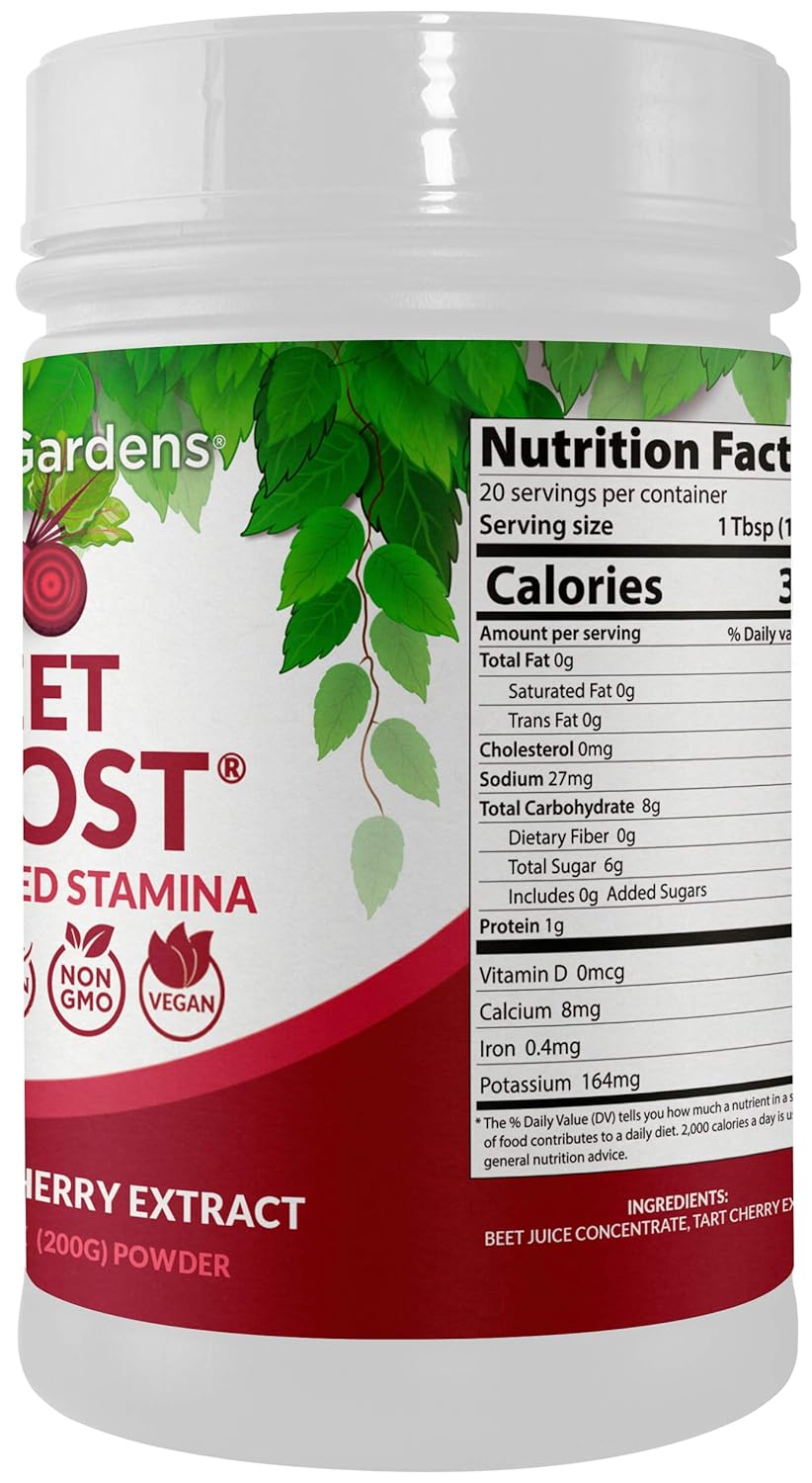 BEET BOOST® Natural Beet Root Powder with Tart Cherry 7Oz Vegan Post