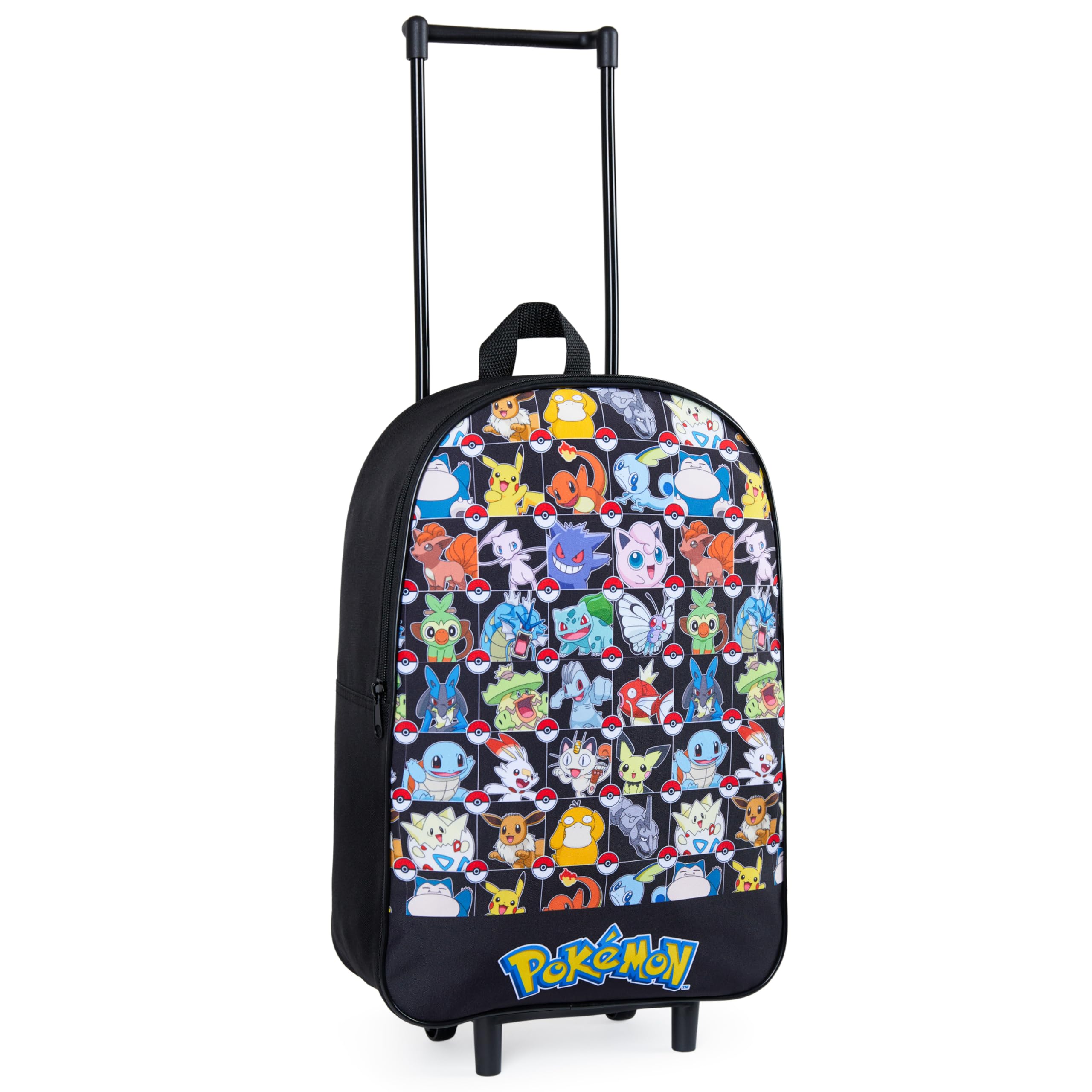 Photo 1 of Pokemon Kids Foldable Trolley Suitcase 15”, 10.5 Litres 2 Wheels Black (S/15inch -10.5L, Black Aop)