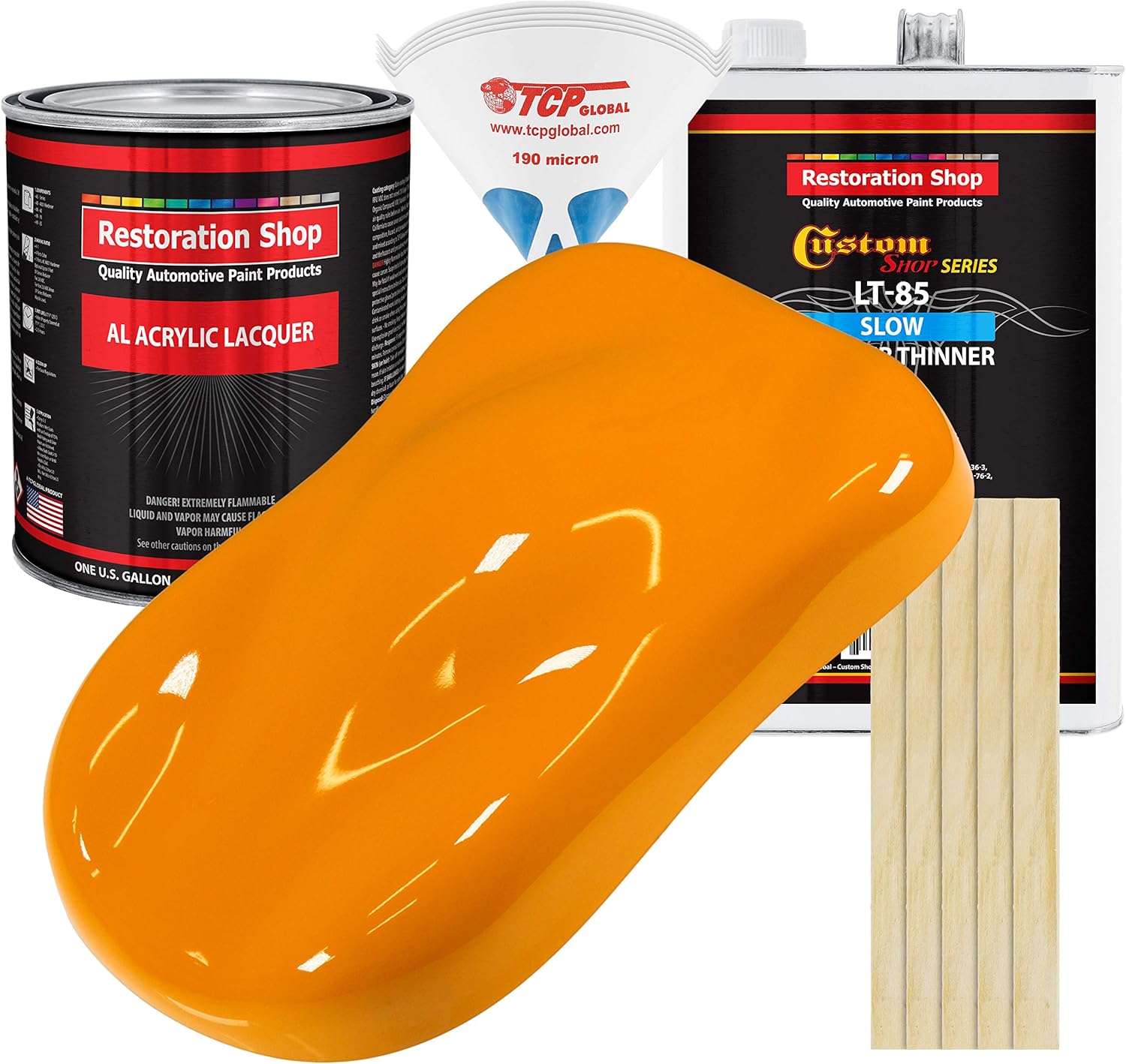 Restoration Shop Speed Yellow Acrylic Lacquer Auto Paint