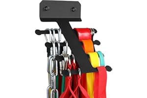 LOVIND Resistance Rack Band Storage Hanger Gym Equipment Organizer Pull Up Bands Jump Ropes, Storage Rack for Home Gym