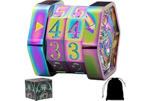 UONUOT MTG Life Counter MTG Metal MTGs Commander Life Counter Wheel, No Installation Required Gift Box Packaging Suitable for Board Games, Card Games, Compatible with MTGs and TTRPG(Colorful)