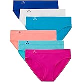 Balanced Tech Moisture Wicking Underwear for Women, Seamless Workout Hipster Brief Bikini Panties