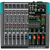 Depusheng PA6 professional DJ audio mixer 6 channel input built-in 256 kinds of DPS effects support 48V phantom power USB Bluetooth MP3 computer recording
