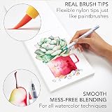 CHROMATEK Watercolour Brush Pen Set 54 50 Colors with Tutorial Pad & Video view 3
