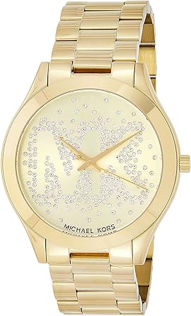 michael kors logo gold