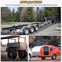 Hitchvoyager 1 Set Trailer Hub kit 5 Bolt