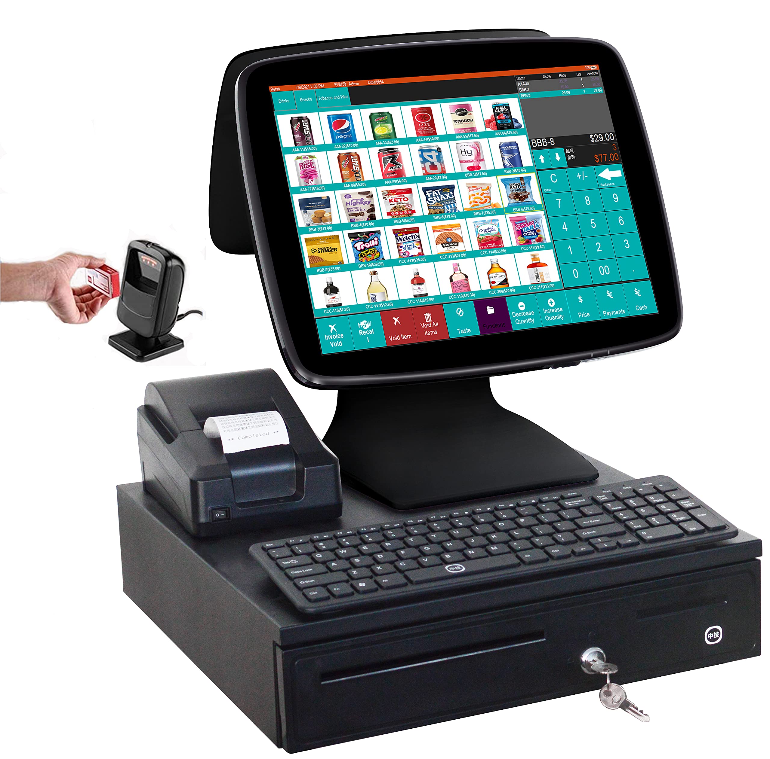 (Ship from USA) A3D Windows Cash Register POS