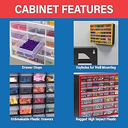 Akro-Mils 44-Drawer Plastic Drawer Storage Cabinet