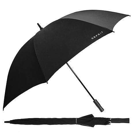 Long Polyester Black UV Coating Umbrella