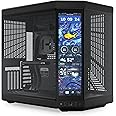 HYTE Y70 Touch Infinite Dual Chamber ATX Mid Tower Modern Aesthetic Case with Integrated 2.5K LCD Touchscreen - Pitch Black