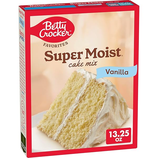 BETTY CROCKER FAVORITES SUPER MOIST VANILLA CAKE MIX,...
