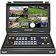 AVMATRIX PVS0613U 13.3 Inch IPS FHD Screen Portable 6 Channel 4×SDI and 2×HDMI Inputs Multi-Format Streaming Switcher