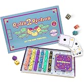 Rolls2Riches Dice &amp; Board Game | Fast-Paced Family Game for Kids &amp; Adults | Award-Winning Strategy Game for Kids 7+ &amp; Adults | Perfect for Family Game Nights, Parties, Camping &amp; Travel