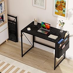 SOROGRA Folding Desk with Storage Pocket for Small