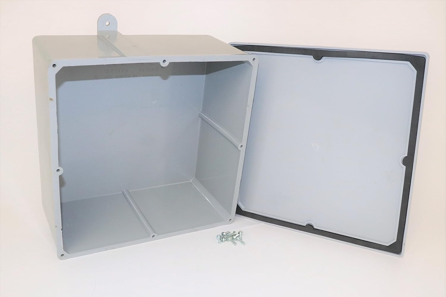 thumbnail image 2 of Cantex 4x4x4" PVC Junction Boxes With Lids – Case Of 10, Gray, 5133709 2 of 6