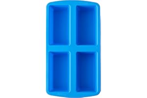 Wilton Easy-Flex Silicone 4-Cavity Mini Loaf Pan for Breads, Cakes, and Meatloaf