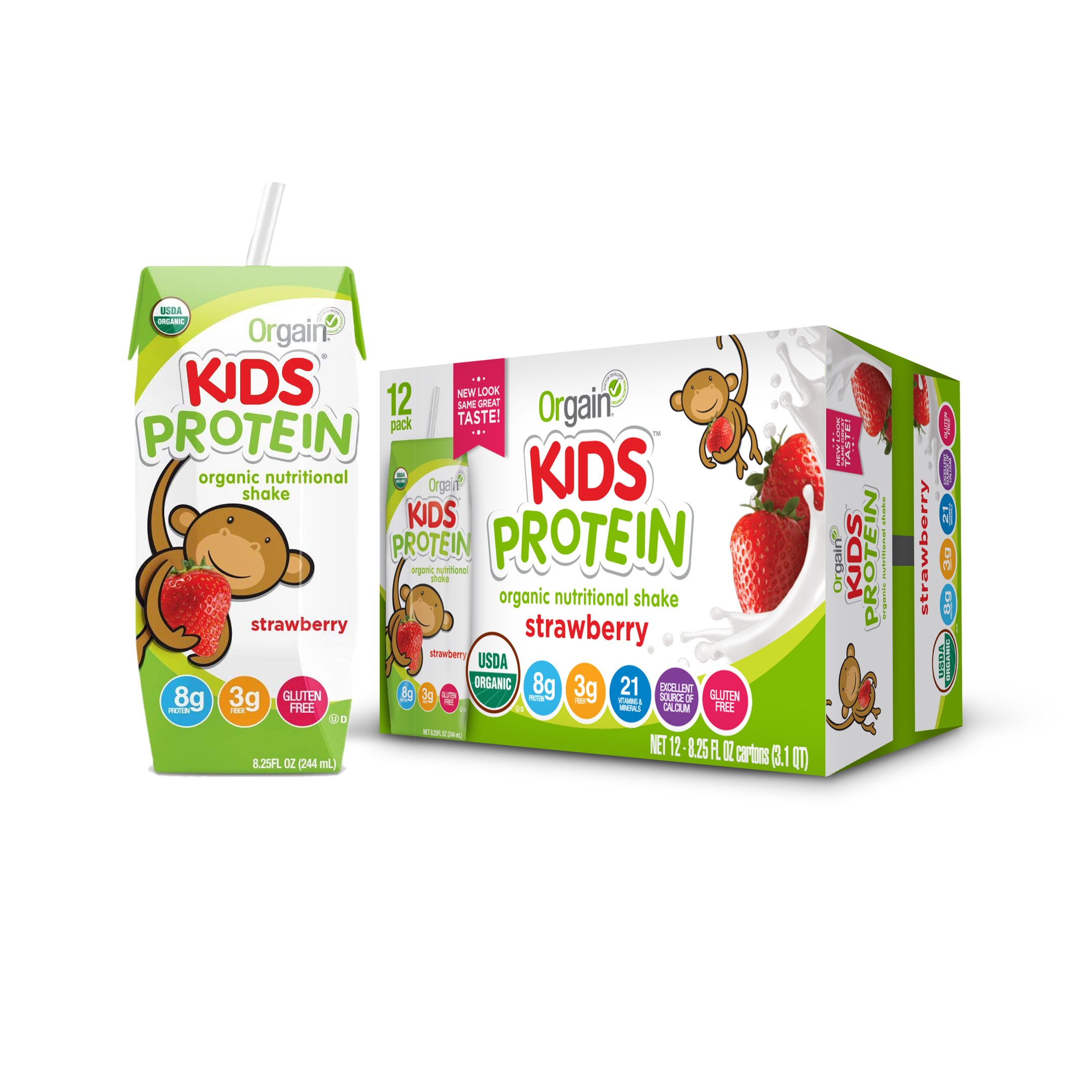 Orgain Kids Protein Organic Nutritional Shake, Vanilla