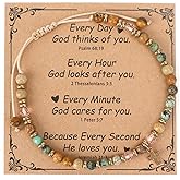 Crahalen Cross Bracelet for Women Christian Gifts Jesus Bracelets Christian Bracelets Baptism Favors Catholic Gifts