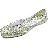 Chandrakala Bridal Mojaris for Women Flats Punjabi Jutti Ethnic Flats,(WF140-P)