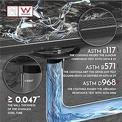WEBANG 12 Inch Linear Shower Drain Rectangular