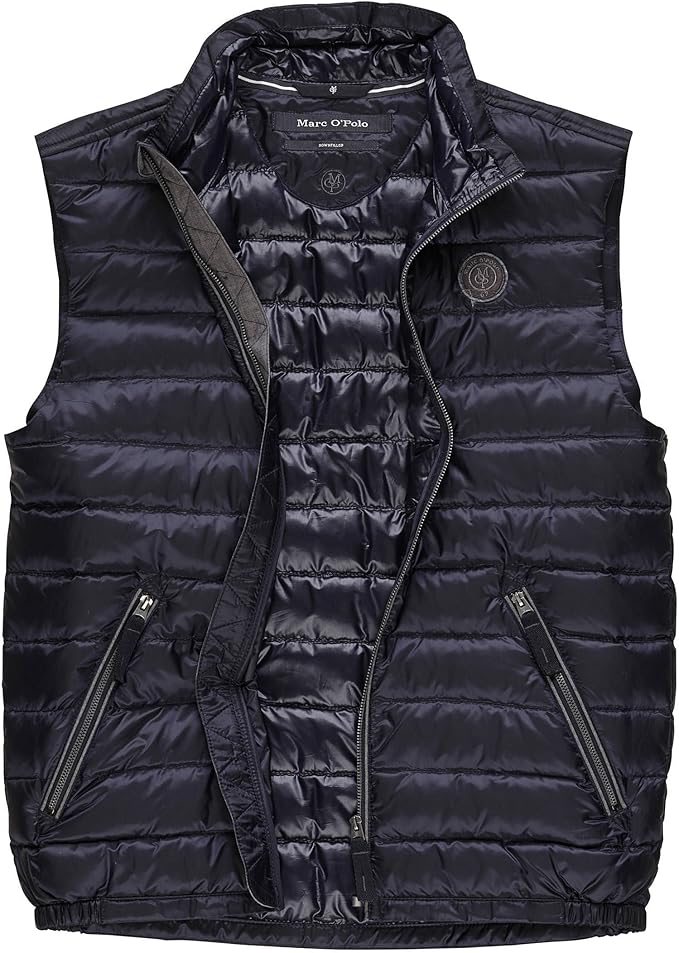 Marc O'Polo Herren Weste 427048072032, Gr. Medium, Blau (deep ocean 895