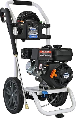 Pulsar 3,100 PSI 2.5 GPM Gas-Powered Pressure Washer with 5 Quick Connect Nozzles & On-Board Detergent Tank, W31H19