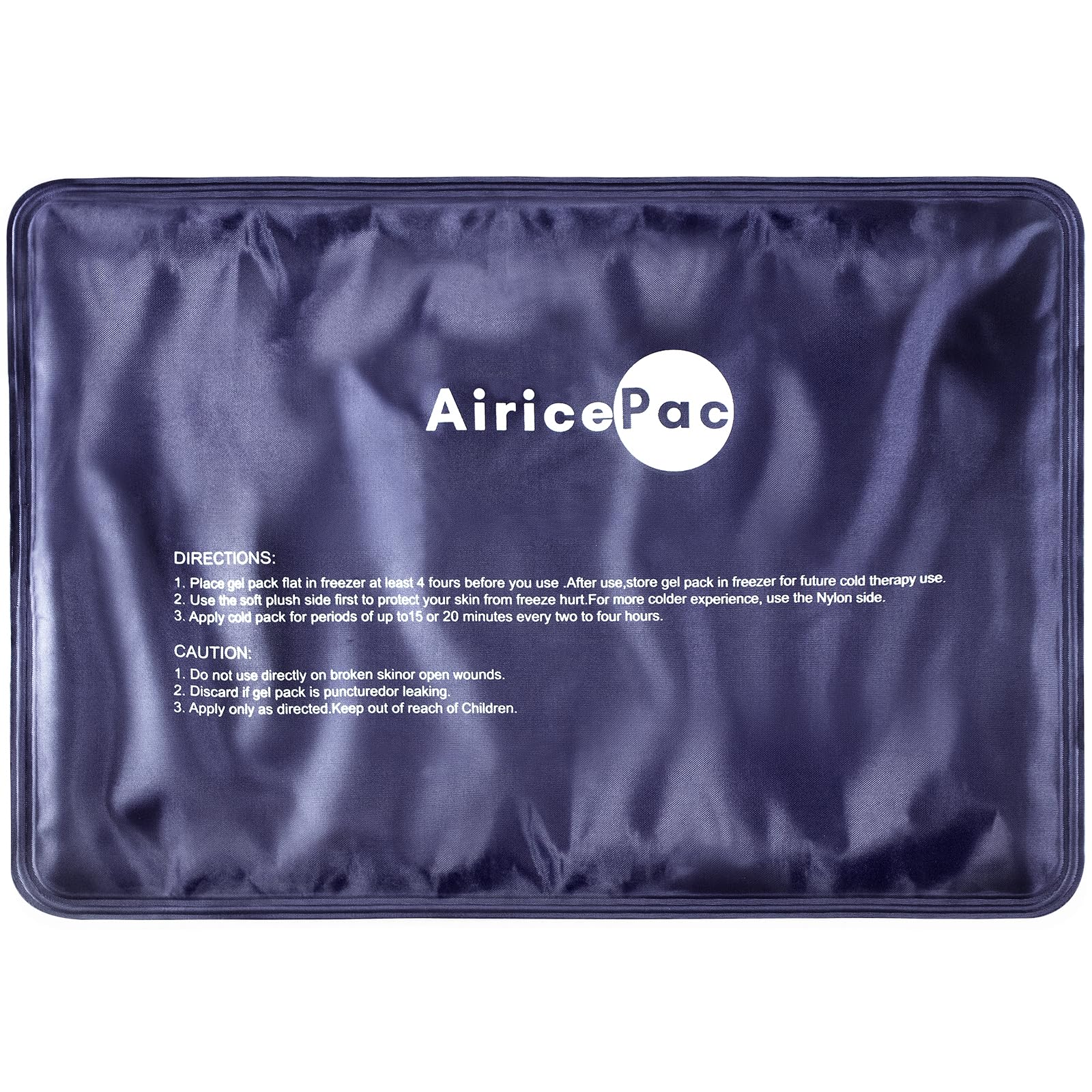 Photo 1 of AiricePac Ice Packs for Injuries Reusable, 10”x 14”Gel Cold Pack for Knee Neck Shoulder Ankle Elbow Hip Back Pain Relief, Cold Compress Therapy for Swelling, Bruises, Surgery, 10”x 14”, Blue