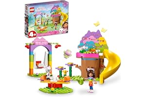 LEGO Gabby's Dollhouse Kitty Fairy’s Garden Party 10787 Building Toy with Tree House, Swing, Slide, and Merry-Go-Round, Includes Gabby and Pandy Paws, Birthday Gift, Sensory Toy for Kids Ages 4 and up