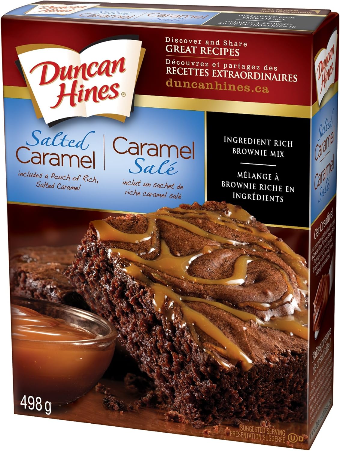 Duncan Hines Premium Brownie Mix, Salted Caramel, 498g Amazon.ca Grocery