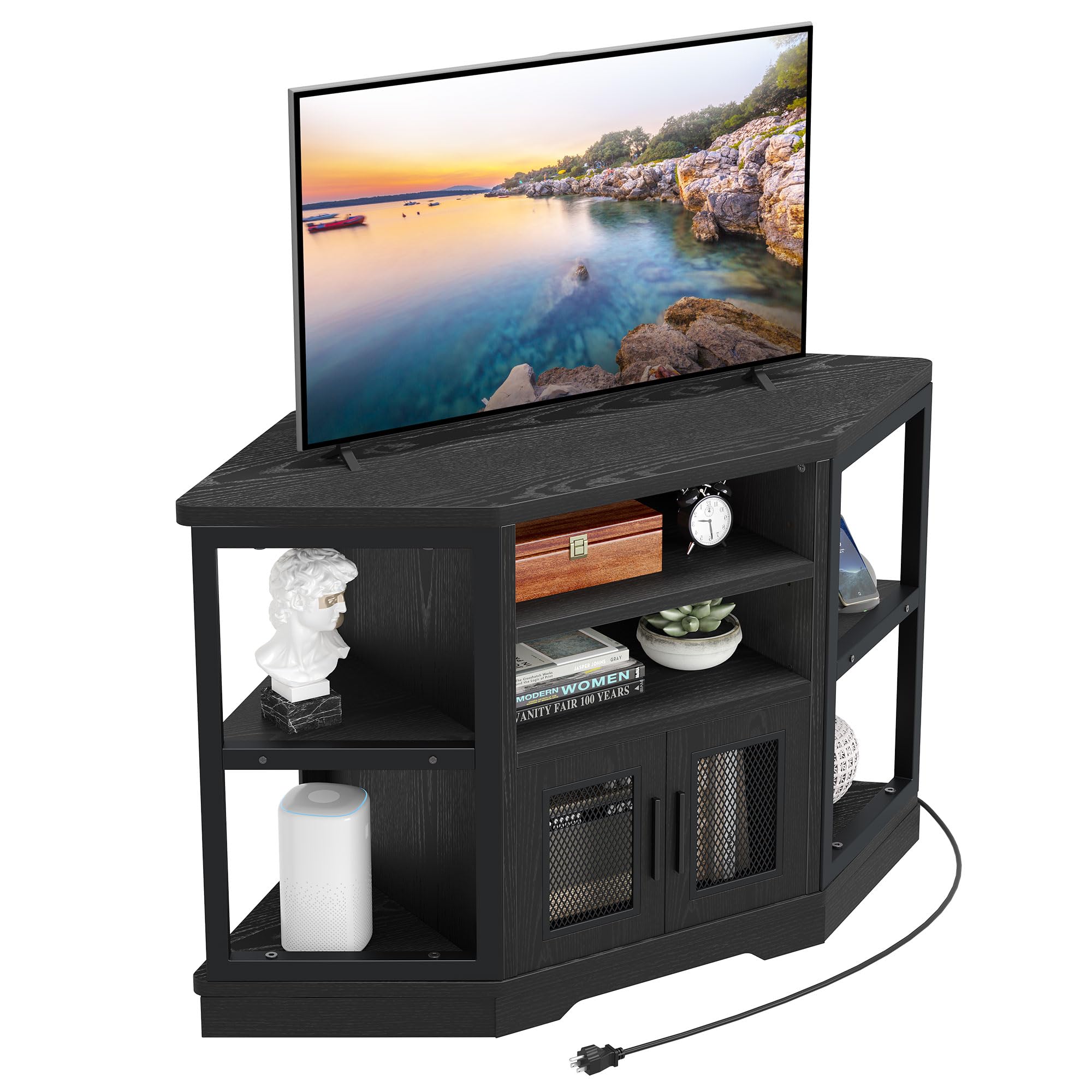 Photo 1 of DWVO Black tv Stand
