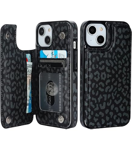 UCOLOR Klapphülle Für IPhone 13/14 6,1 Zoll – Mit Kartenfach, Standfuß & RFID-Schutz, Design Dune Mirage
