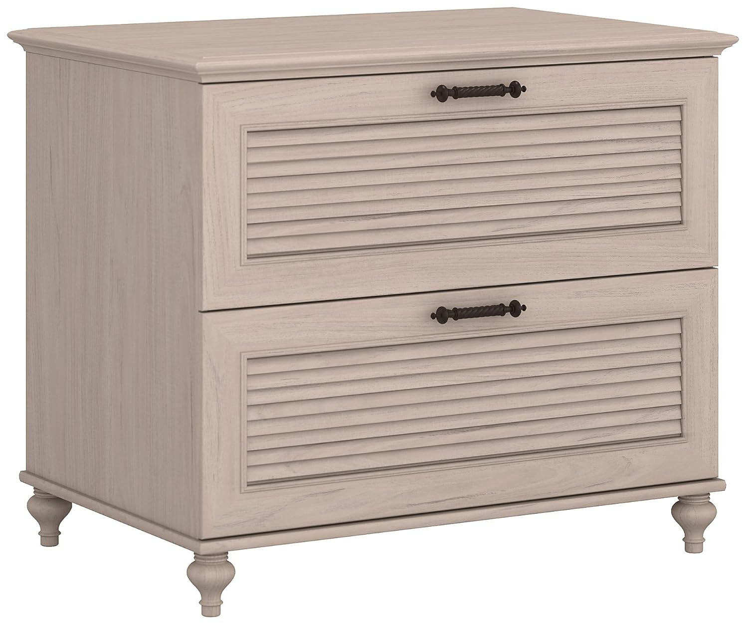 kathy ireland Home by Bush Furniture Volcano Dusk Lateral File Cabinet in Driftwood Dreams