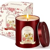 WarmEmbrace 9 Oz Lavender Scented Candle, Jar Candle for Women Men &amp; Home | Soy Wax Candle with 60+ Hour Burn Time, Fragrance Candle for Yoga, Office, Birthday, Christmas &amp; Housewarming Gifts