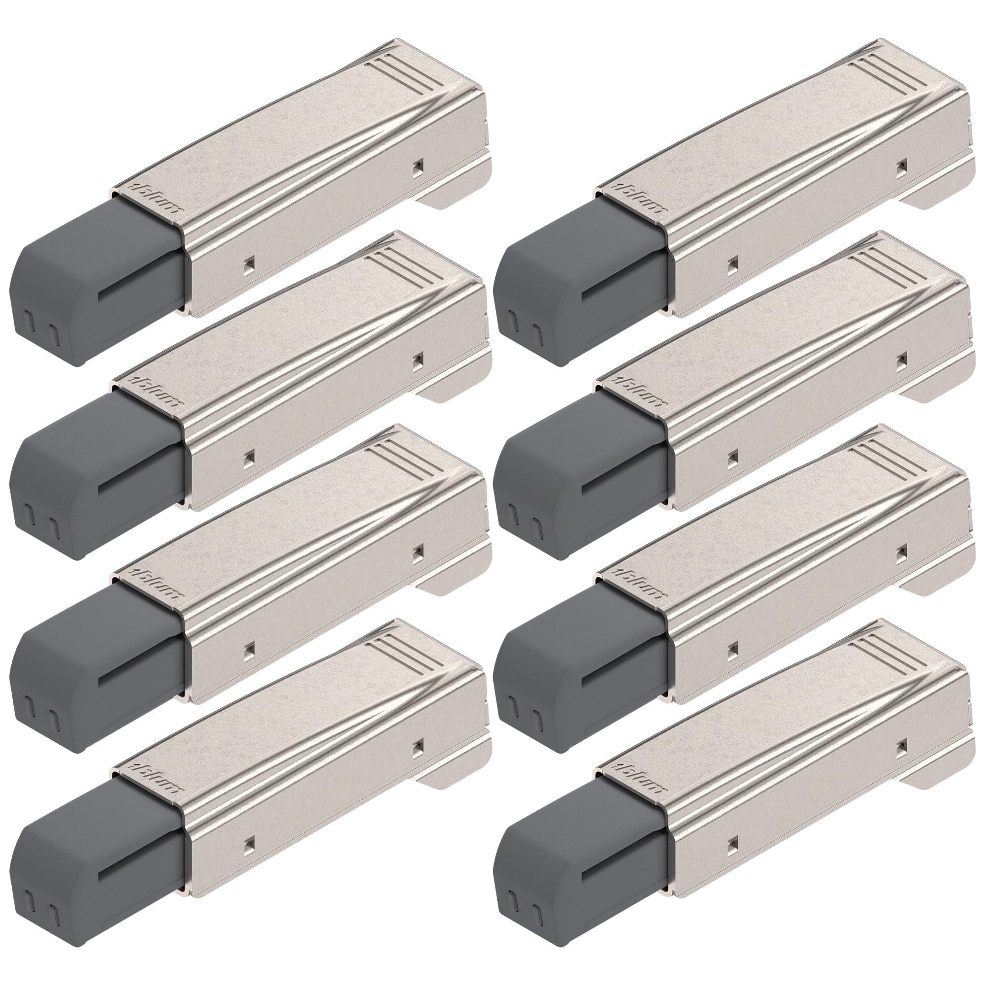 Blum 973A0500.01x8 973A Blumotion Straight Arm Full Overlay Hinge for Doors, Nickel Finish (Pack of 8)