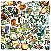 108 PCS Irish Stickers, Waterproof Vinyl Decals, Irish Themed Decorations for Laptop, Water Bottle, Journals, Scrapbooks, Ireland Travel Souvenir Sticker Pack for Teens, Adults