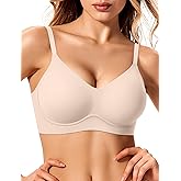LetsJoli Jelly Bras for Women No Underwire Wireless Tshirt Bra Push Up Seamless Bralettes w Support