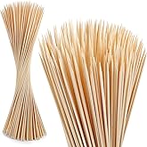 120 PCS Smores Sticks for Open Fire Pits, 30" Marshmallow Roasting Sticks | Natural Bamboo S'mores Skewers, Heavy Duty 5mm Thick Wooden Smore's Stick for Roaster Barbecue Hot Dog Camping Kebab Sausage